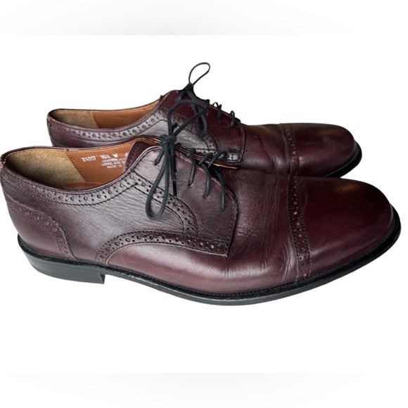 Vintage Brown Leather Bostonian High End Oxford Dress Shoes Men’s 10.5 MINTY - Picture 2 of 8